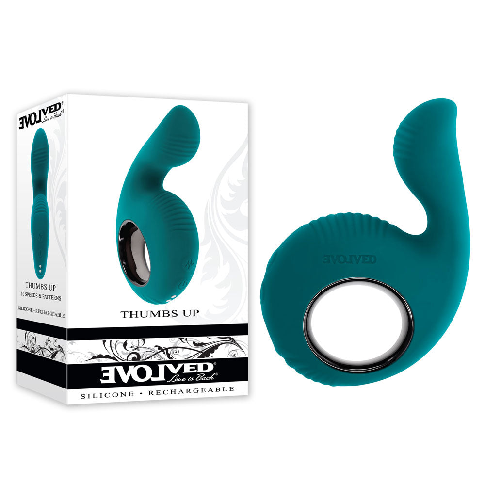 Evolved THUMBS UP - Green USB Rechargeable Stimulator Evolved